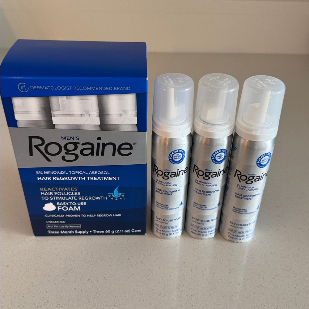 Rogaine Men’s 𝐅𝐨𝐚𝐦 6 𝐌𝐨𝐧𝐭𝐡 𝐒𝐮𝐩𝐩𝐥𝐲